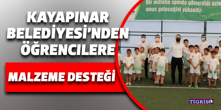 Kayapınar Belediyesi’nden öğrencilere malzeme desteği