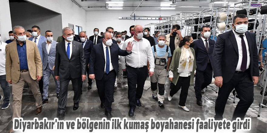 Diyarbakır'ın ve bölgenin ilk kumaş boyahanesi faaliyete girdi