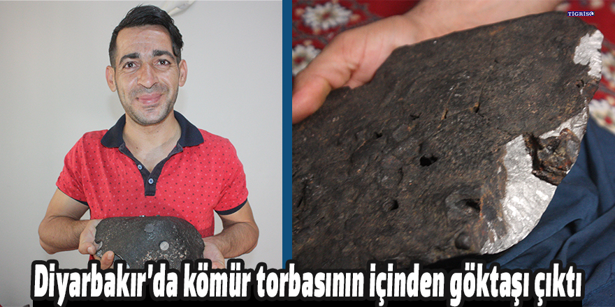 Diyarbakır’da kömür torbasının içinden göktaşı çıktı