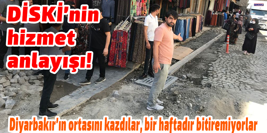 VİDEO - Diyarbakır’ın ortasını kazdılar, bir haftadır bitiremiyorlar