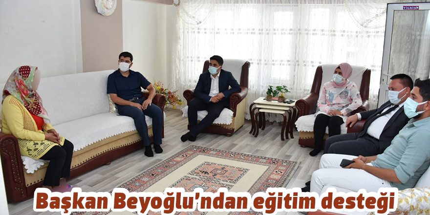 Başkan Beyoğlu’ndan eğitim desteği
