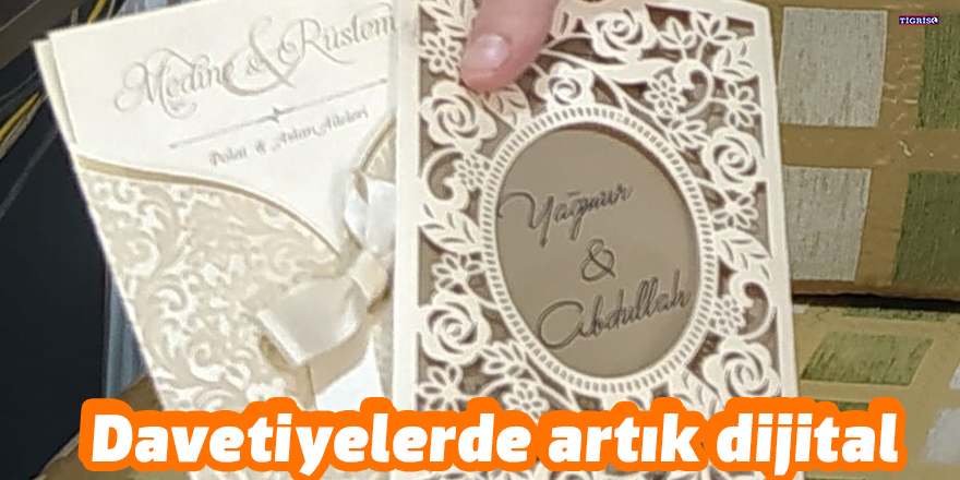 Davetiyelerde artık dijital