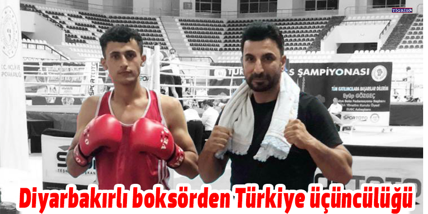 Diyarbakırlı boksörden Türkiye üçüncülüğü