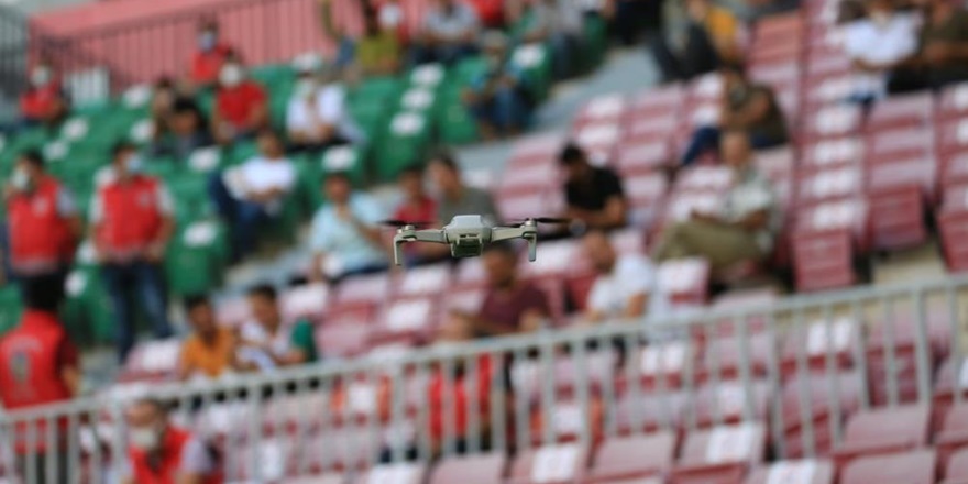 Diyarbakır’daki stadyumlarda drone destekli denetim