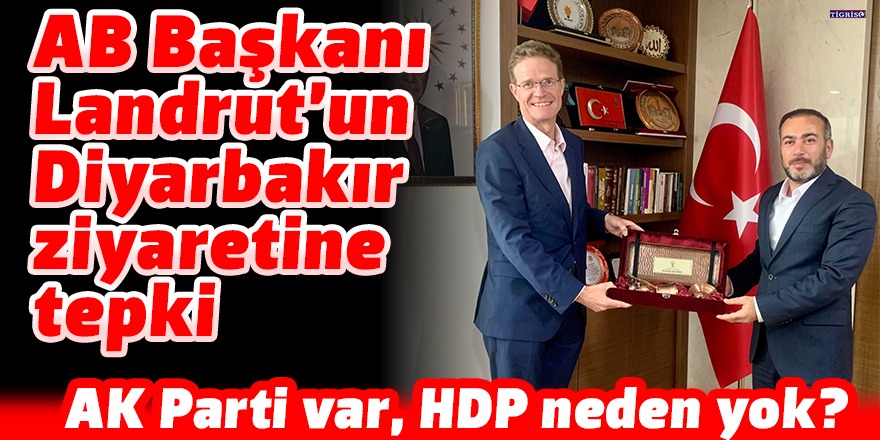 AB Başkanı Landrut’un Diyarbakır ziyaretine tepki