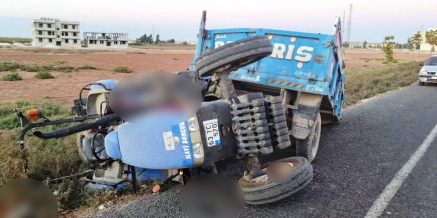 Pamuk yüklü kamyon traktör ile çarpıştı: 1 ölü