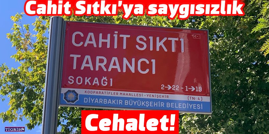 Cahit Sıtkı'ya saygısızlık: Cehalet!