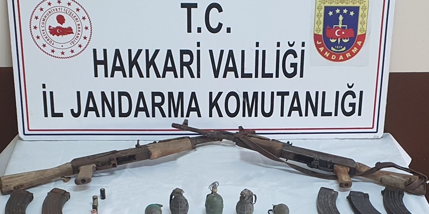 Mağarada mühimmat ele geçirildi