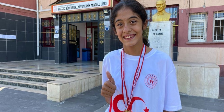 Diyarbakırlı sporcu, Türkiye birincisi oldu