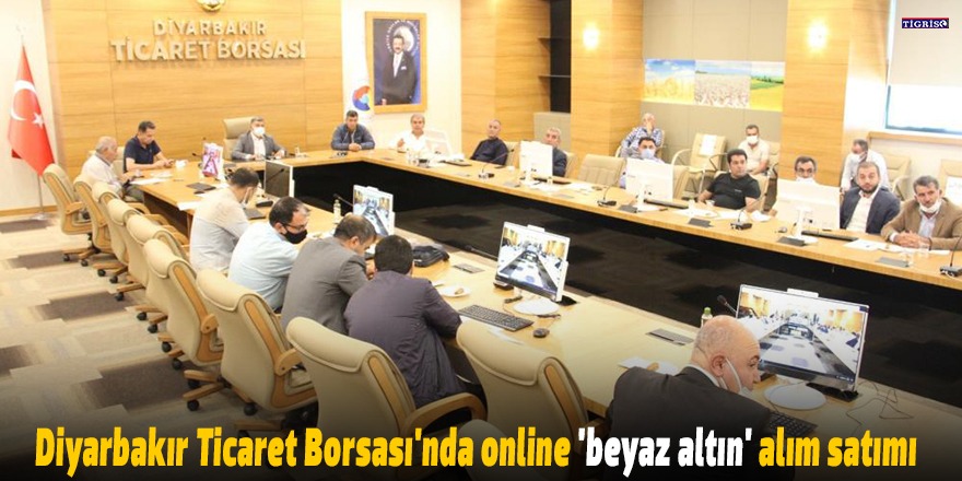 Diyarbakır Ticaret Borsası'nda online 'beyaz altın' alım satımı