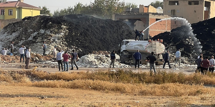 Diyarbakır'da yaklaşık 500 ton pamuk kül oldu