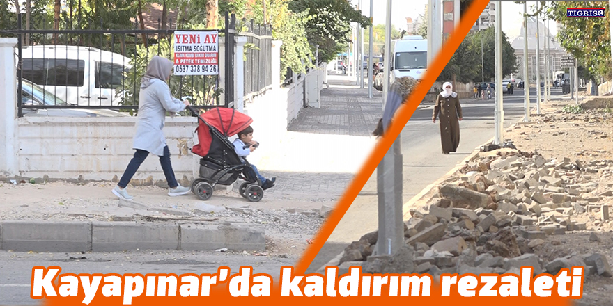 VİDEO - Kayapınar’da kaldırım rezaleti