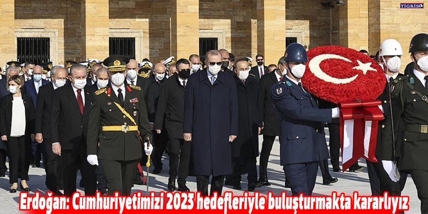Erdoğan: Cumhuriyetimizi 2023 hedefleriyle buluşturmakta kararlıyız