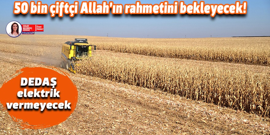 50 bin çiftçi Allah'ın rahmetini bekleyecek!