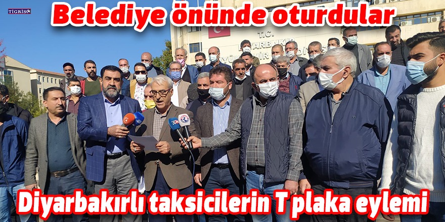 VİDEO - Diyarbakırlı taksicilerin T plaka eylemi