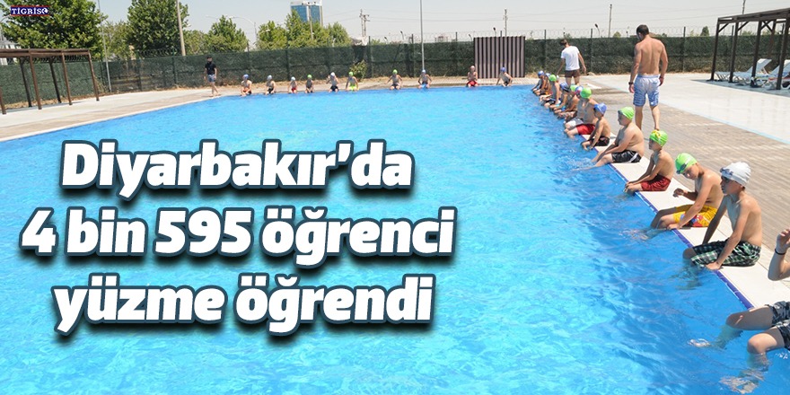 Diyarbakır’da 4 bin 595 öğrenci yüzme öğrendi