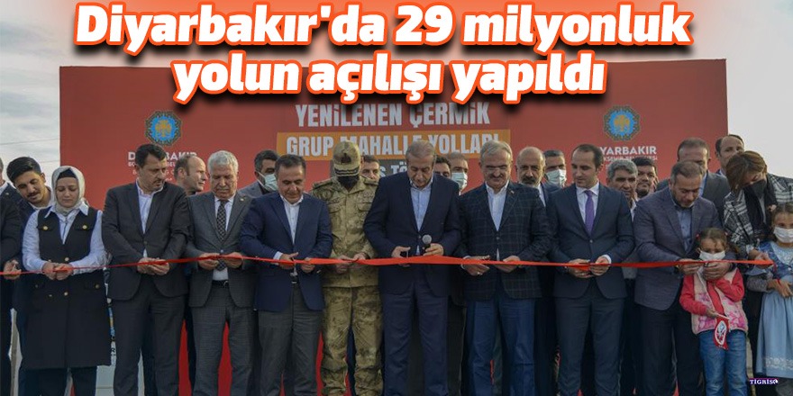 Diyarbakır'da 29 milyonluk yolun açılışı yapıldı