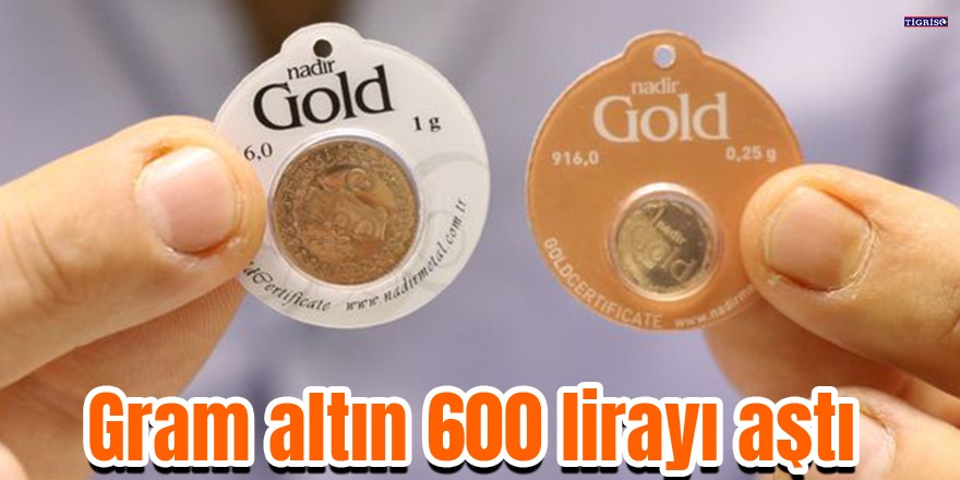 Gram altın 600 lirayı aştı