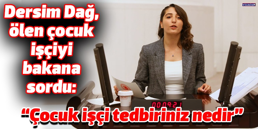 Dersim Dağ, ölen çocuk işçiyi bakana sordu