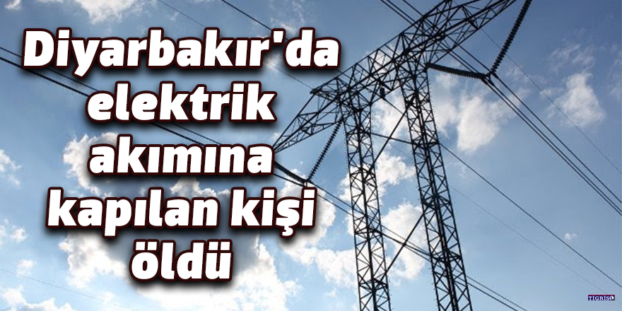 Diyarbakır'da elektrik akımına kapılan kişi öldü