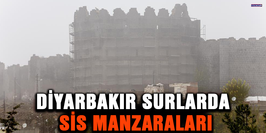 Diyarbakır surlarda sis manzaraları