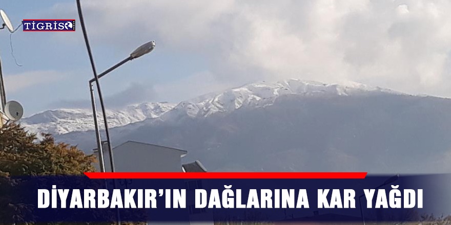 Diyarbakır’ın dağlarına kar yağdı