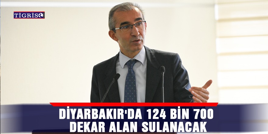 Diyarbakır'da 124 bin 700 dekar alan sulanacak