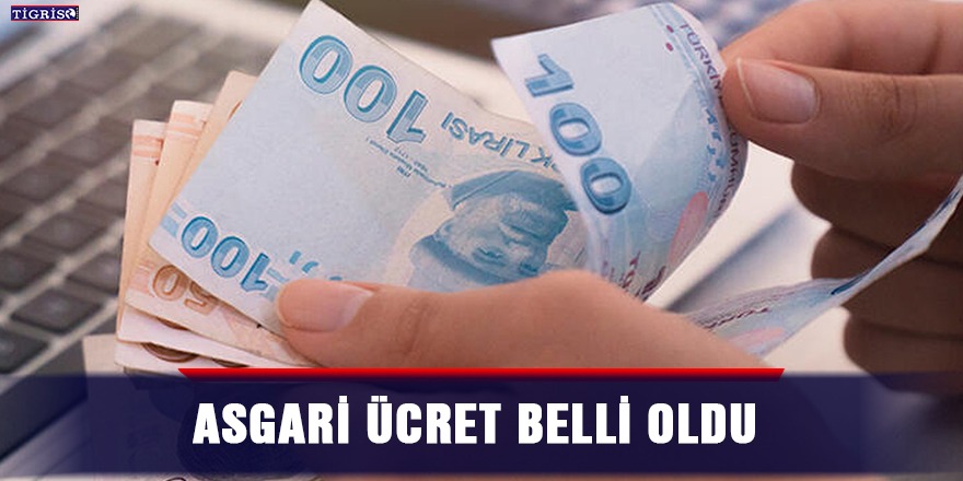 Asgari ücret belli oldu