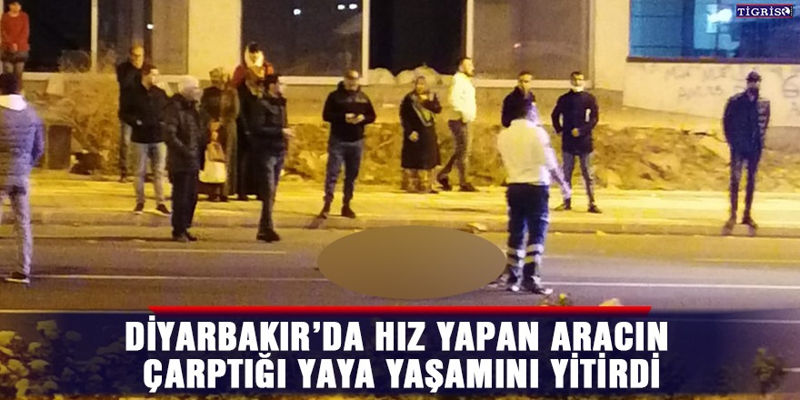 Diyarbakır’da hız yapan aracın çarptığı yaya yaşamını yitirdi