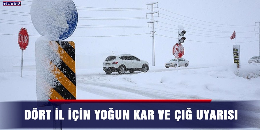 Dört il için yoğun kar ve çığ uyarısı