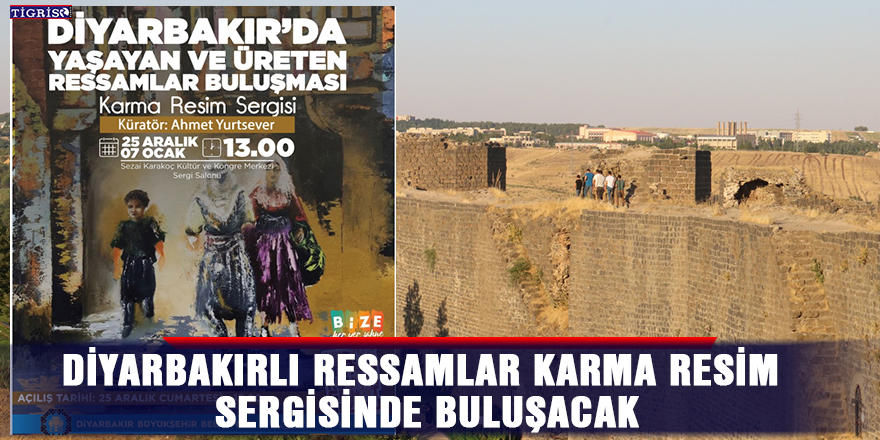 Diyarbakırlı ressamlar karma resim sergisinde buluşacak
