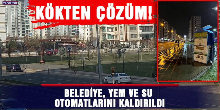Belediye, yem ve su otomatlarını kaldırıldı!