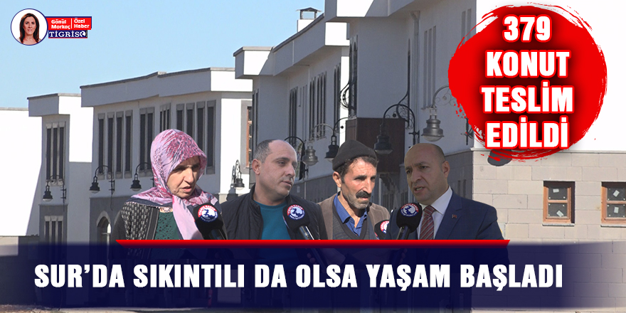 VİDEO - Sur’da sıkıntılı da olsa yaşam başladı