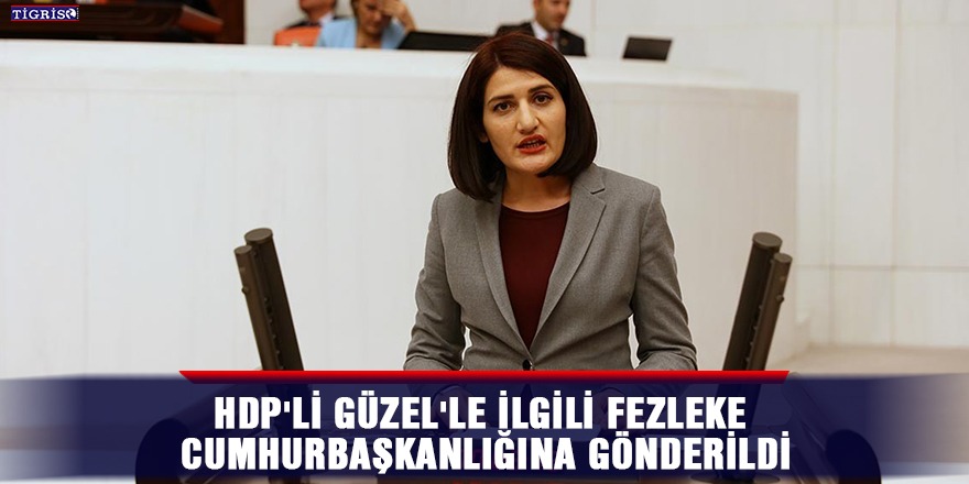 HDP'li Güzel'le ilgili fezleke Cumhurbaşkanlığına gönderildi