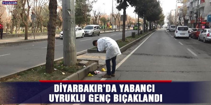 Diyarbakır’da yabancı uyruklu genç bıçaklandı