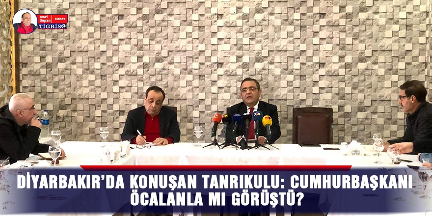 VİDEO - Diyarbakır’da konuşan Tanrıkulu: Cumhurbaşkanı Öcalanla mı görüştü?