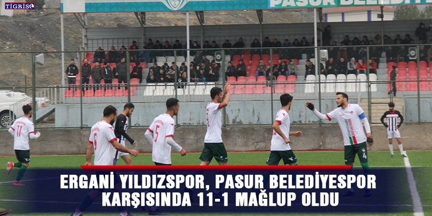 Ergani Yıldızspor, Pasur Belediyespor karşısında 11-1 mağlup oldu