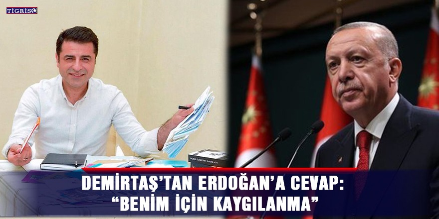 Demirtaş’tan Erdoğan’a cevap: “Benim için kaygılanma”
