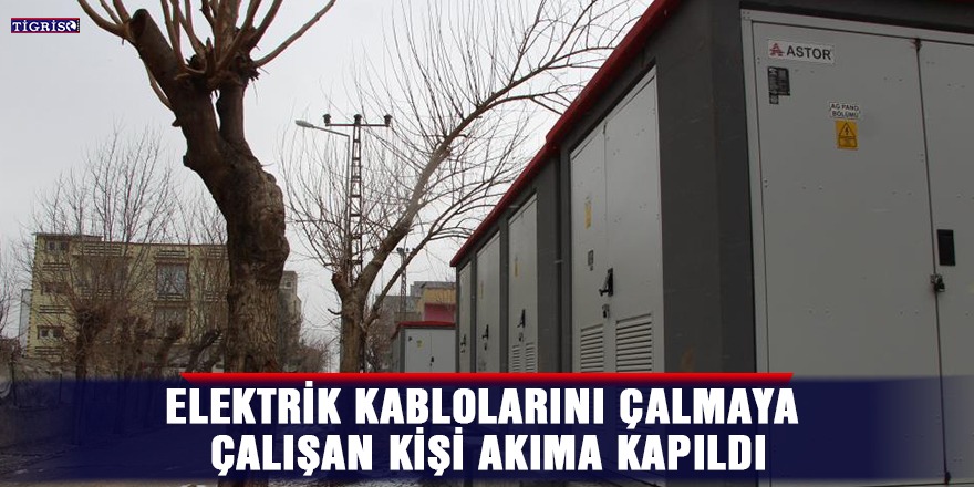 Elektrik kablolarını çalmaya çalışan kişi akıma kapıldı