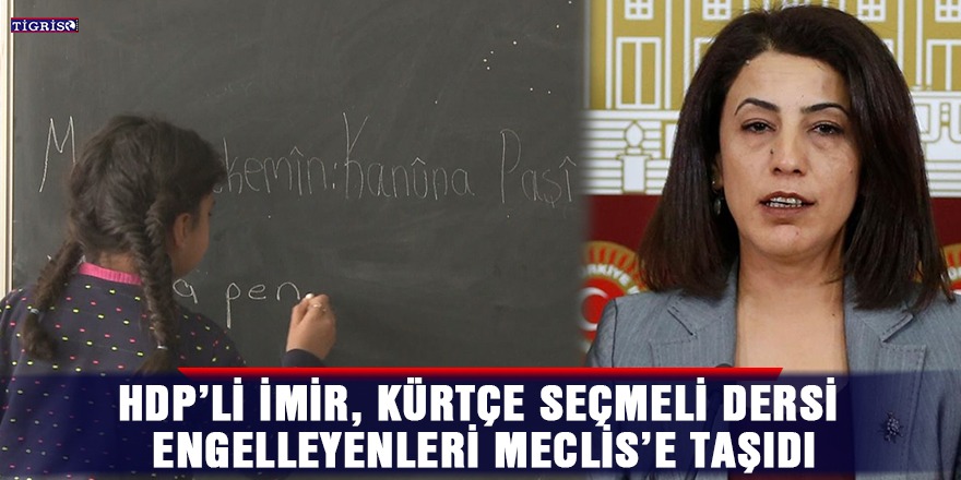 HDP’li İmir, Kürtçe seçmeli dersi engelleyenleri Meclis’e taşıdı