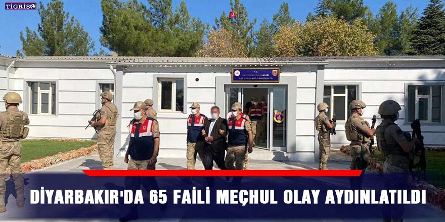 Diyarbakır'da 65 faili meçhul olay aydınlatıldı