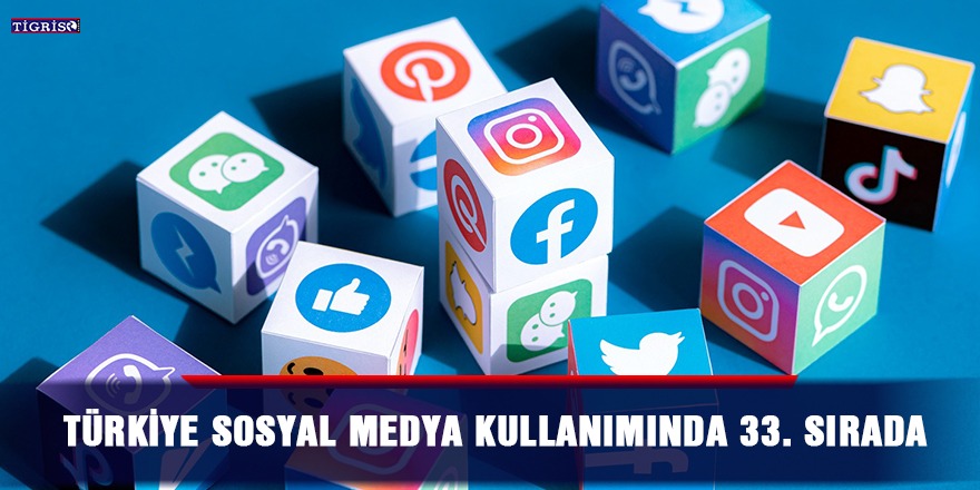 Türkiye sosyal medya kullanımında 33. sırada