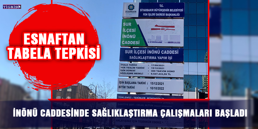 İnönü caddesinde sağlıklaştırma çalışmaları başladı