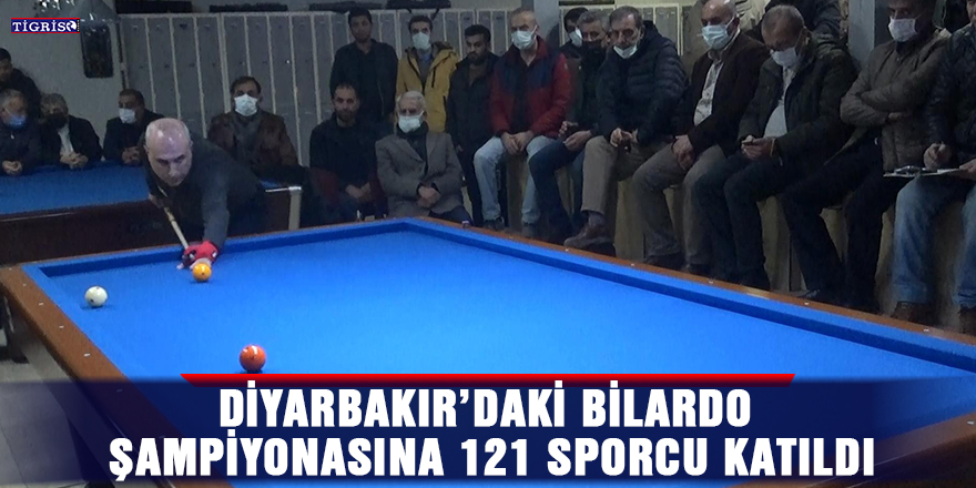 Diyarbakır’daki bilardo şampiyonasına 121 sporcu katıldı
