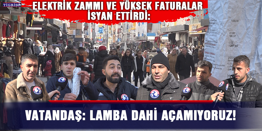 VİDEO - Elektrik zammı ve yüksek faturalar isyan ettirdi