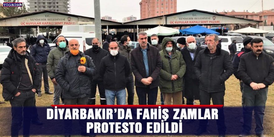 Diyarbakır’da fahiş zamlar protesto edildi