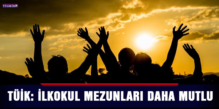 TÜİK: İlkokul mezunları daha mutlu