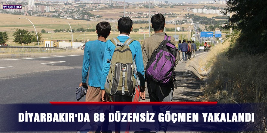 Diyarbakır'da 88 düzensiz göçmen yakalandı
