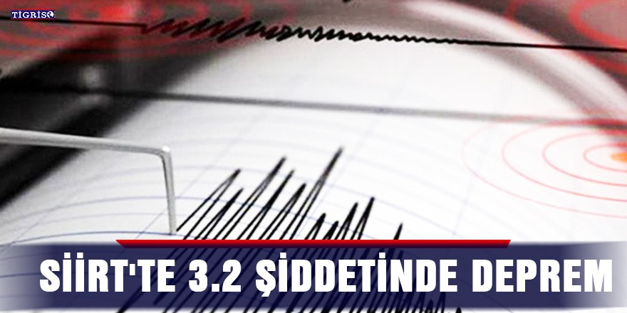 Siirt'te 3.2  şiddetinde deprem