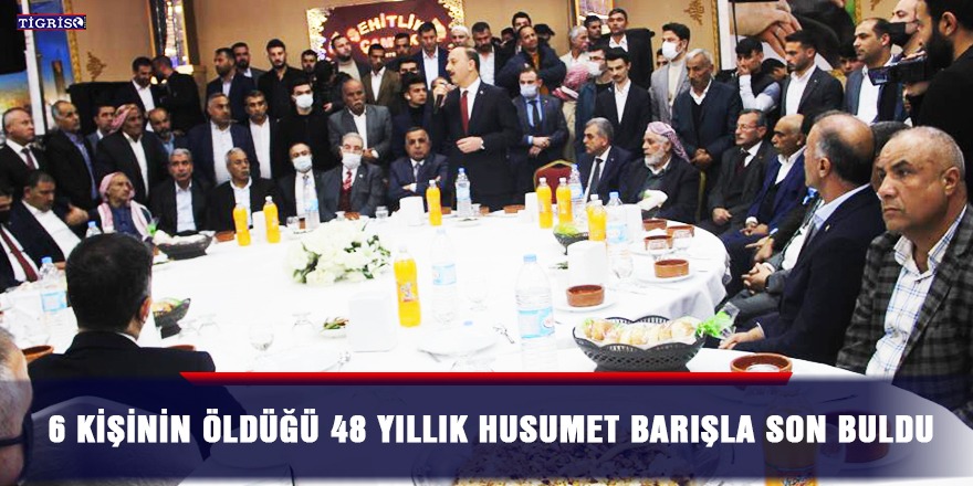 6 kişinin öldüğü 48 yıllık husumet barışla son buldu
